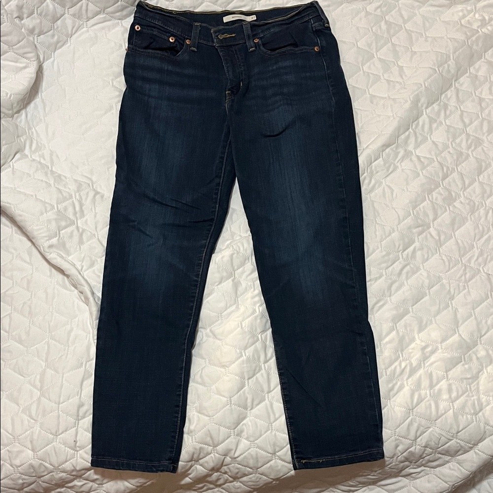 Levi's Women's Dark Indigo Ankle Jeans